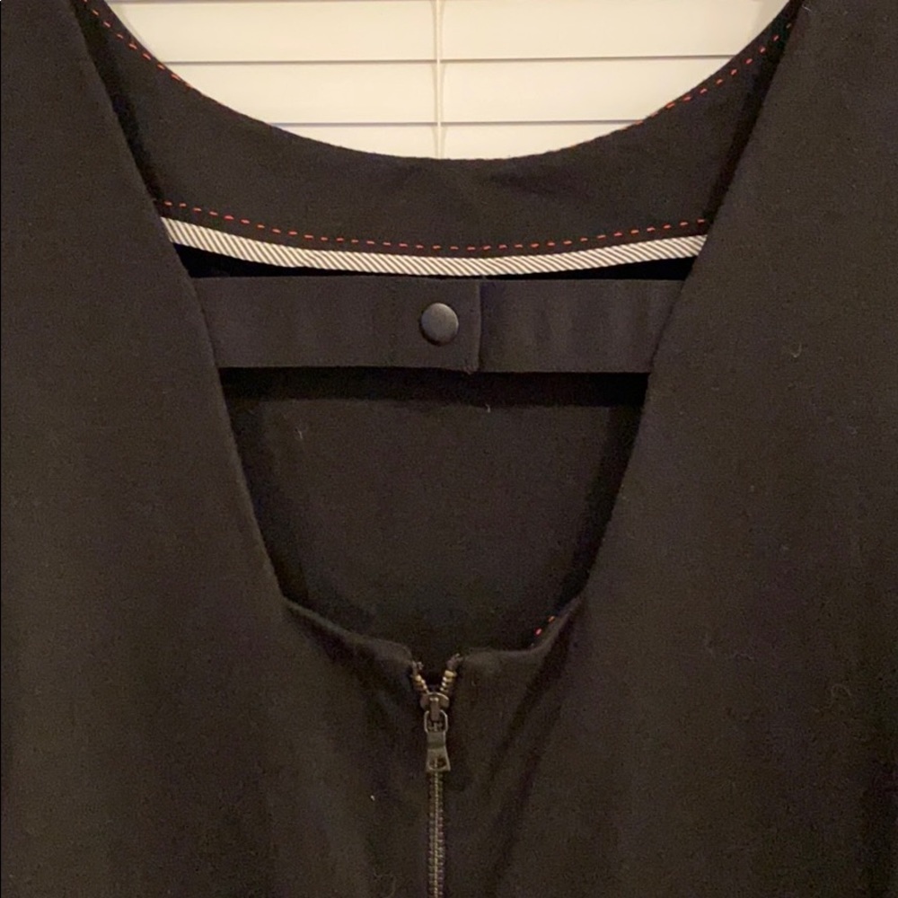 Alice+Olivia Black Rouched Long Sleeve Mini Dress - Picture 4 of 6